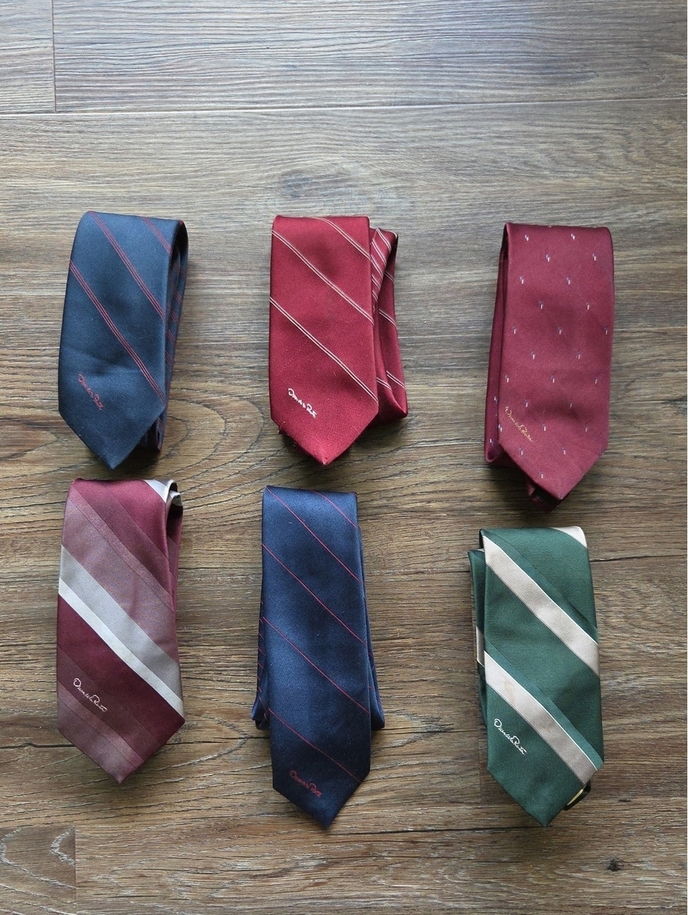 Vintage Oscar De La Renta Mens Tie Lot (6)